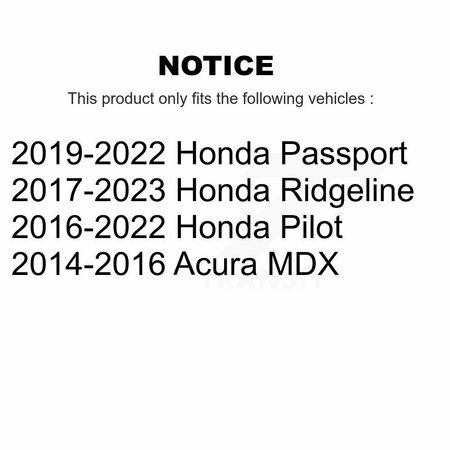 Tec Rear Ceramic Disc Brake Pads For Honda Pilot Acura MDX Ridgeline Passport TEC-1724